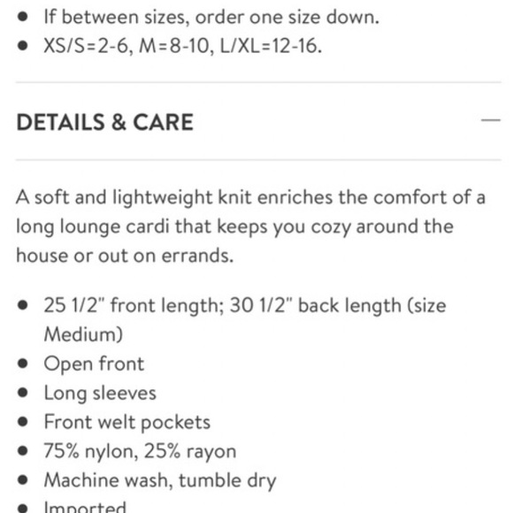 Barefoot Dreams black cozy chic circle cardigan size Medium - Picture 6 of 8